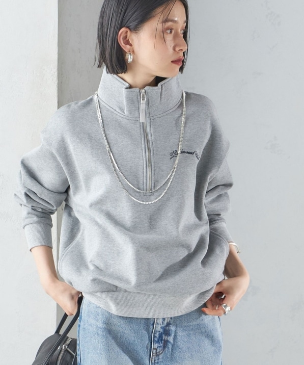 SHIPS別注】LOGAN KNITTING MILLS: ハーフ ジップ プルオーバー