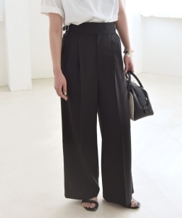 quaranciel:〈洗濯機可能〉ヨーロピアンフラックス リネン タック