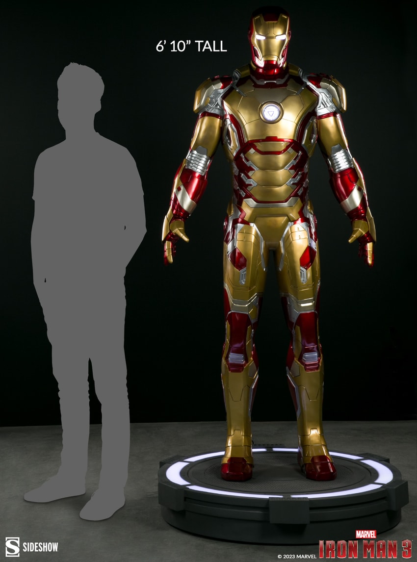 Marvel Iron Man Mark 42 Life-Size Figure by Sideshow Collect