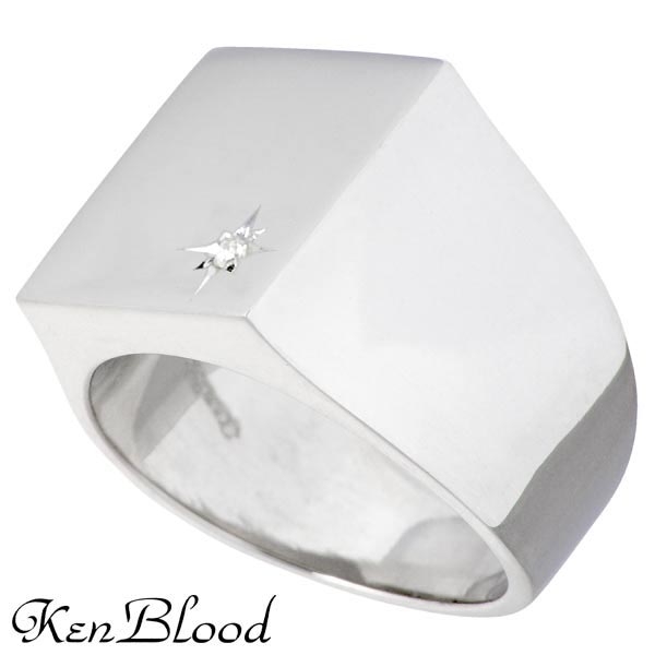 KEN BLOOD(ケンブラッド) シルバー リング ダイヤモンド シャイン