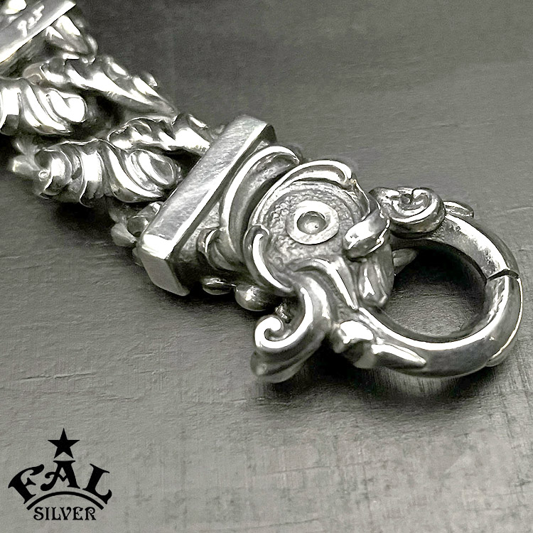 エフエーエル F.A.L FAL シルバー キーチェーン アラベスク リーフ