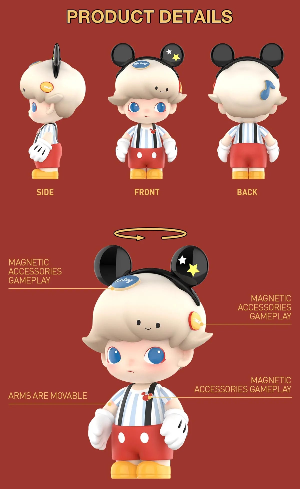 MEGA JUST DIMOO 400% Mickey Mouse