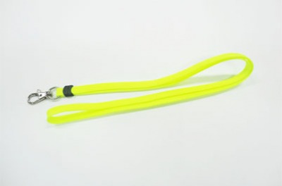 ネックストラップ 袋織10mm 事故防止なし 蛍光イエロー / 名入れ