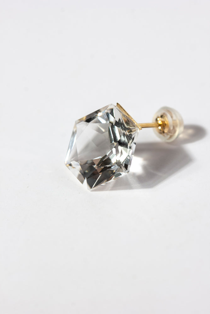 simmon Seta Hexagon quartz pierced earring シモン セータ クォーツ