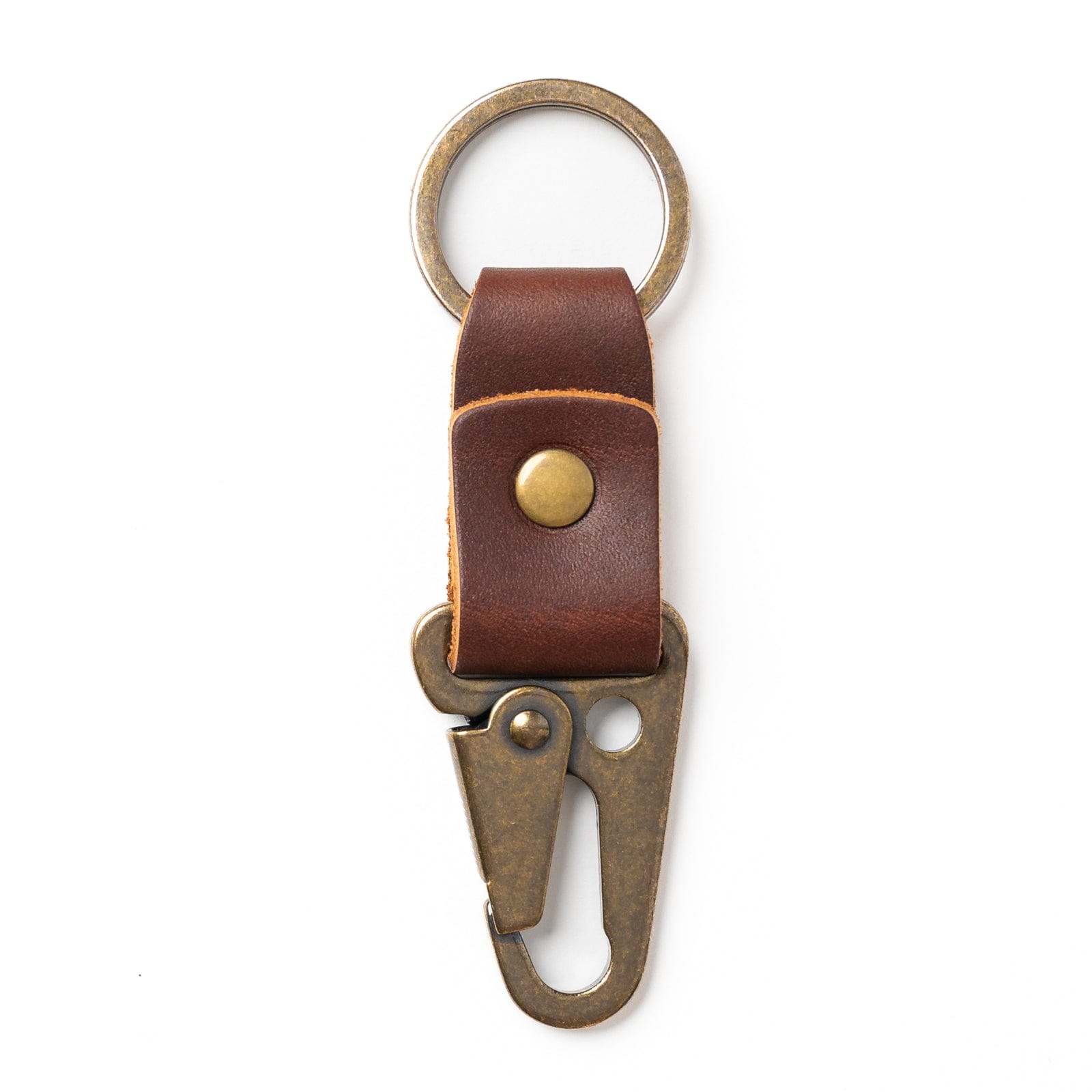 Leather Clip Keychain: Thick, Durable Leather Design - Popov Leather®