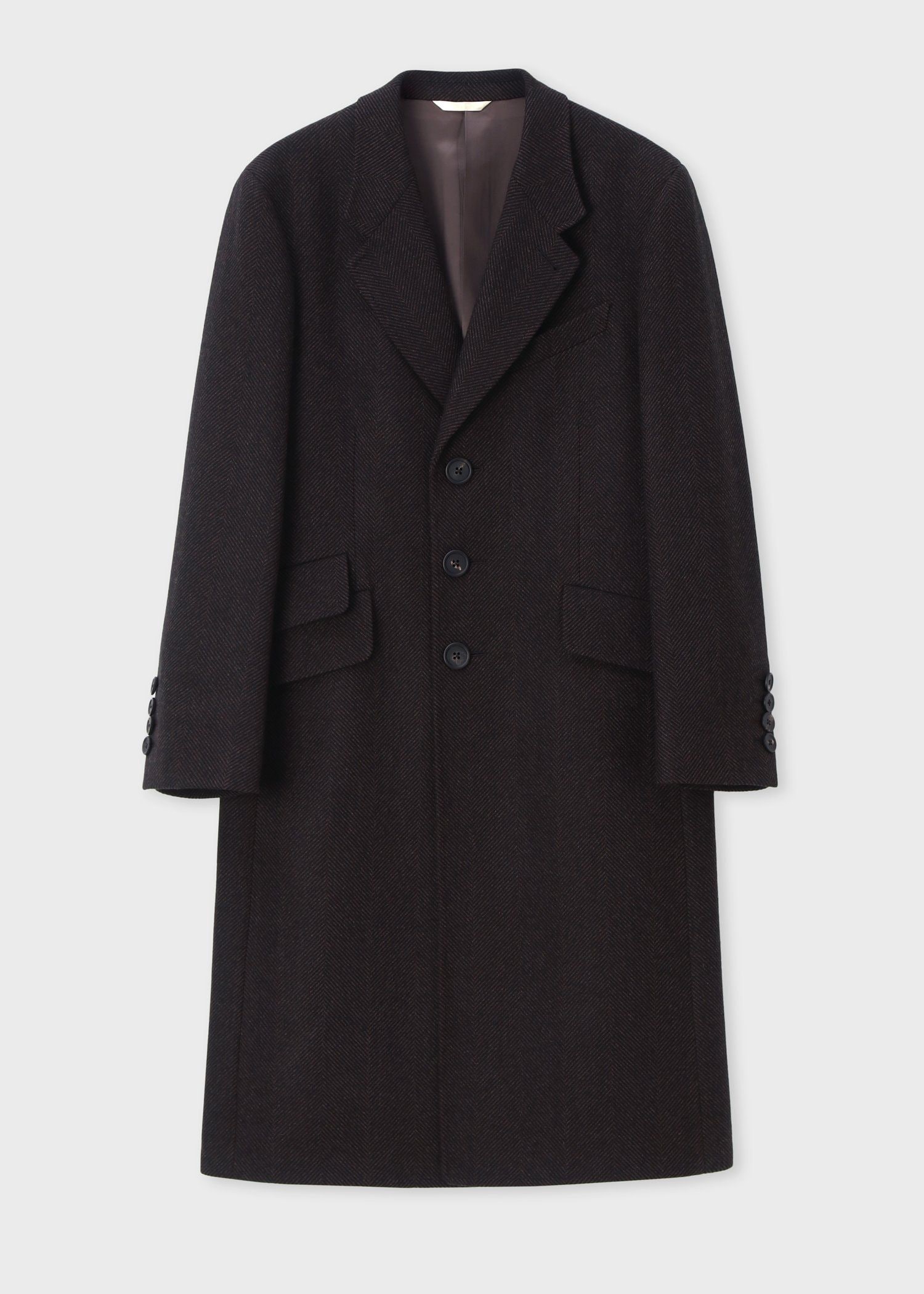 ワイドヘリンボーンカシミヤ チェスターコート ｜ポール・スミス