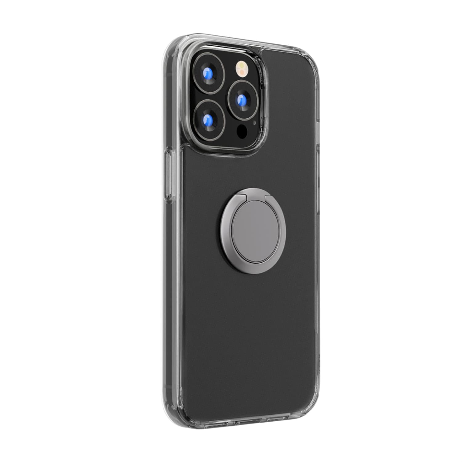 iPhone 13 Pro用 リング付 抗菌ハイブリッドケース シルバー｜株式会社PGA