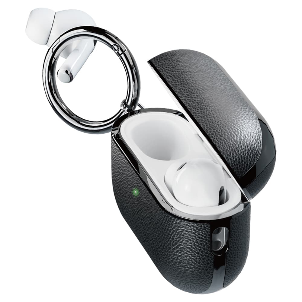 AirPods Pro(第2/1世代)用 PUレザーケース ブラック｜株式会社PGA