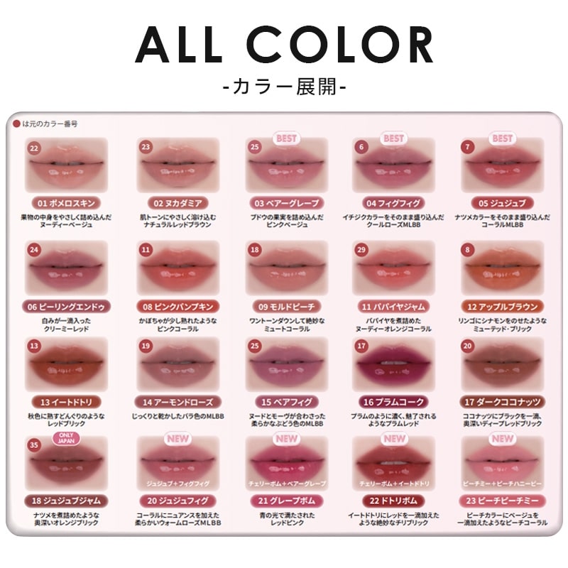 rom&nd ロムアンド ザ ジューシーラスティング ティント 18・20・21