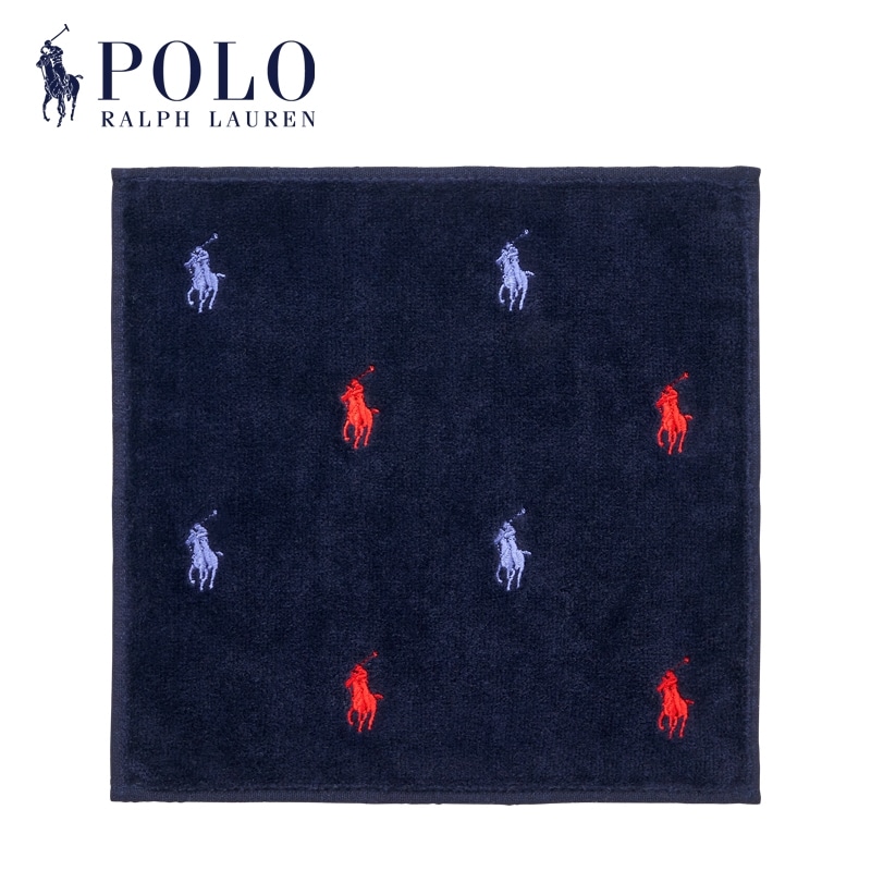 POLO RALPH LAUREN ポロ ラルフ ローレン タオル 総柄ネイビー