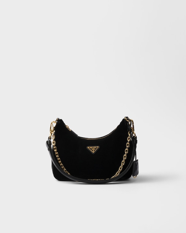 Black Prada Re-edition Mini Crochet Bag | PRADA