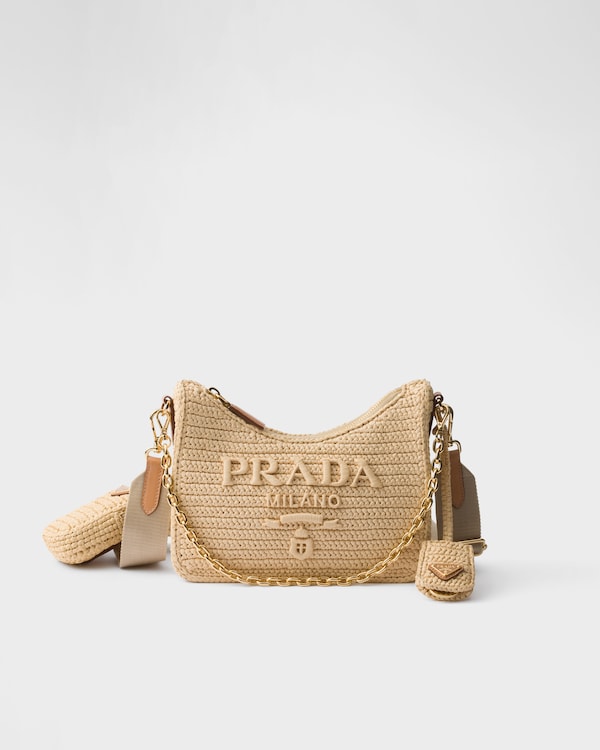 Natural Prada Re-edition 2005 Crochet Bag | PRADA