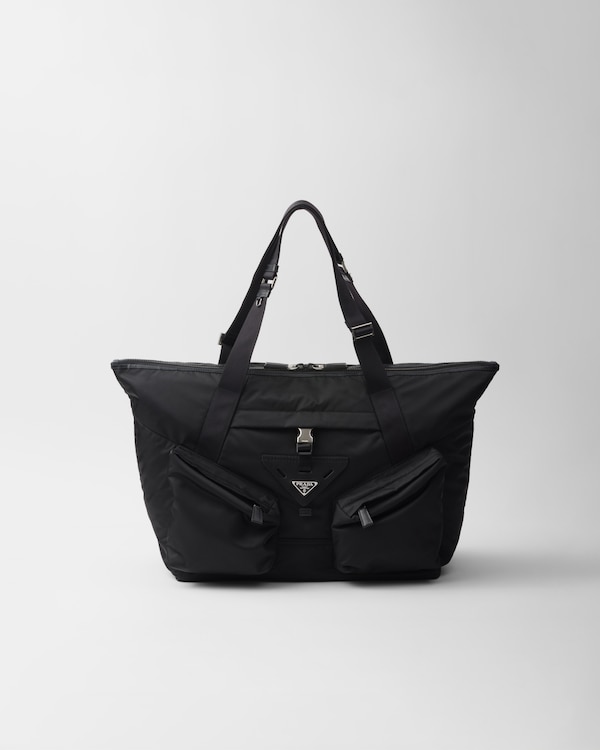 Black Re-nylon And Leather Travel Bag | PRADA