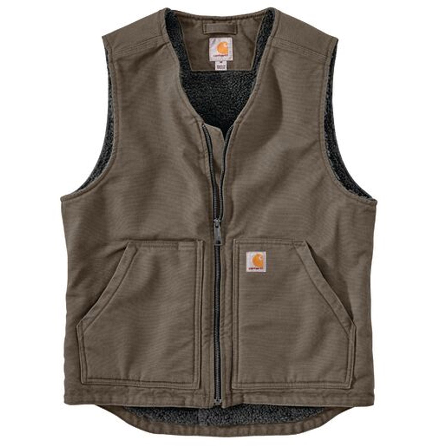 Carhartt Men's Washed Duck Sherpa Lined Vest - Work World