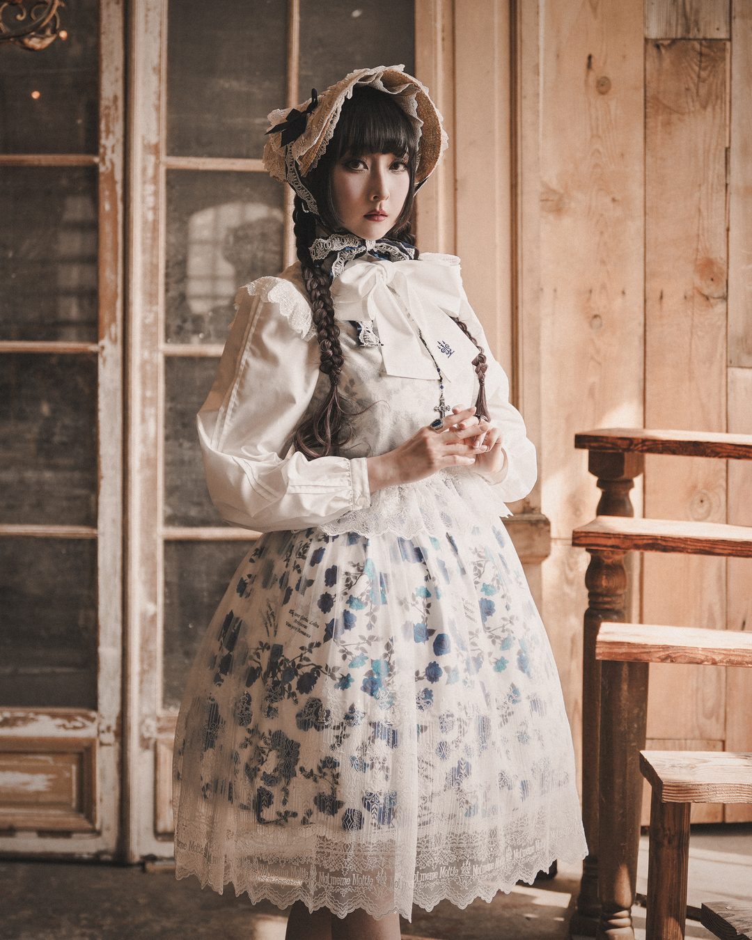 燭台刺繍リボンタイブラウス | Moi-même-Moitié | ロリータ ゴスロリ