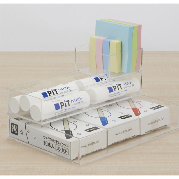 UCHIDASウチダスクリアケースキューブ クリア L－8037: 日用品