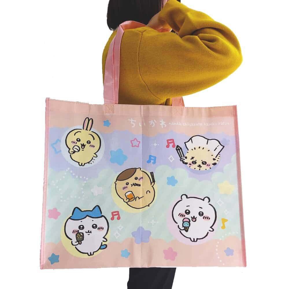 エコバッグ ワイドサイズ（高さ42×幅51cm）ちいかわ キャラクター