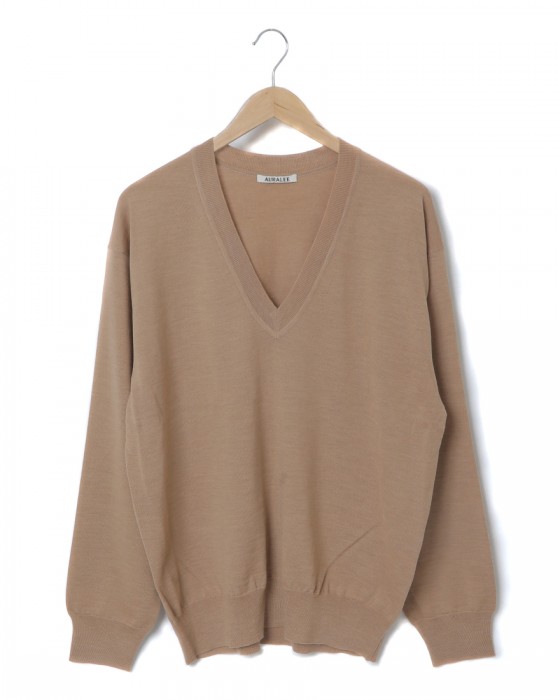 スーパーハイゲージウールニットVネックプルオーバー【SUPER HIGH