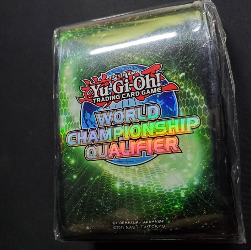 遊戯王 wcq 2013 スリーブ 緑 79枚 中古 遊戯王 wcq 2013 スリーブ 緑