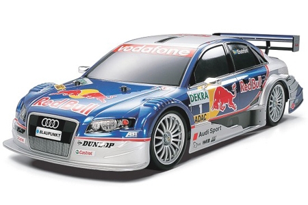 Rc Audi A4 Dtm 2005 Red Bull Tt01 Finished Body / Tamiya USA