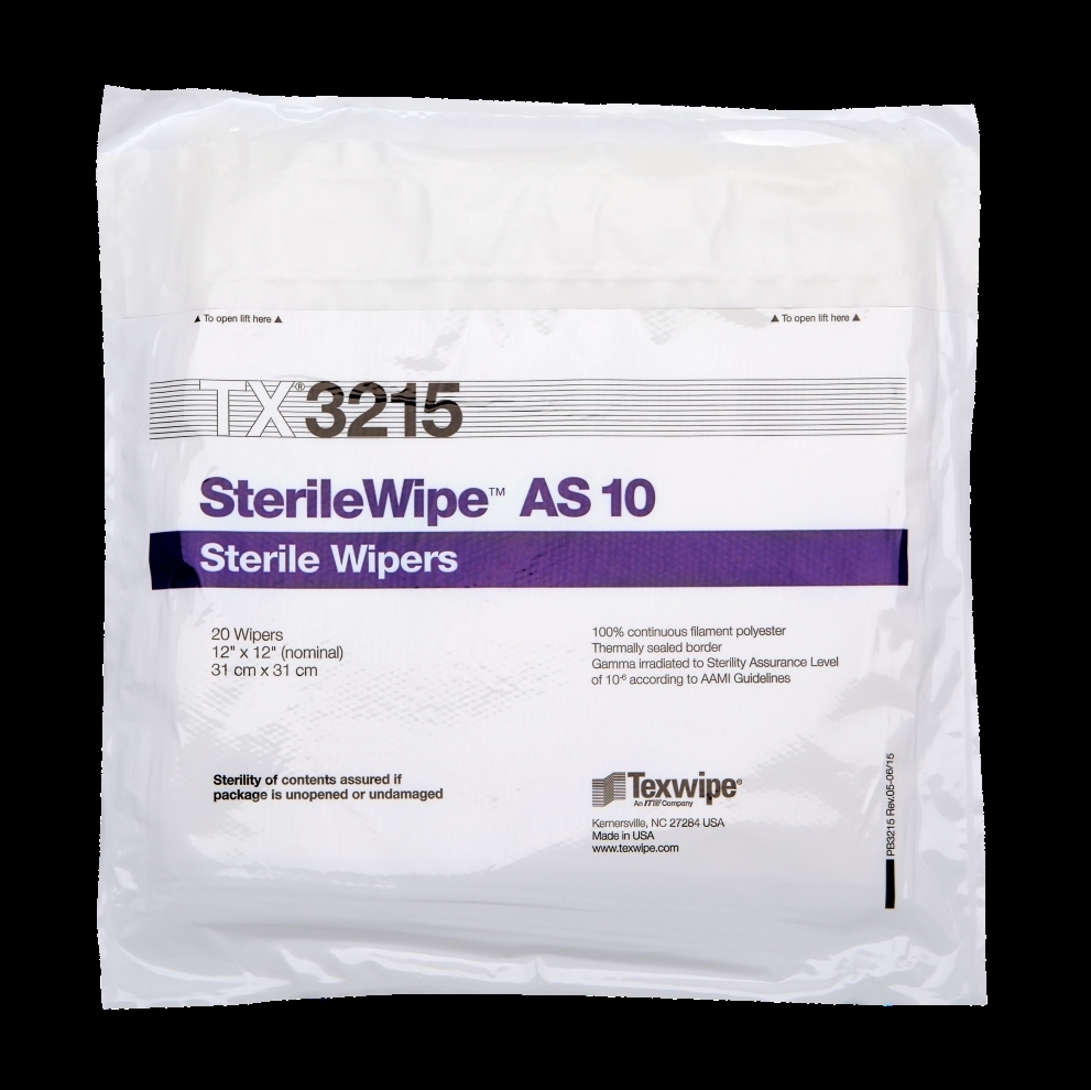 Texwipe. Vectra® Alpha® 10 TX3212 Dry Cleanroom Wipers, Sterile