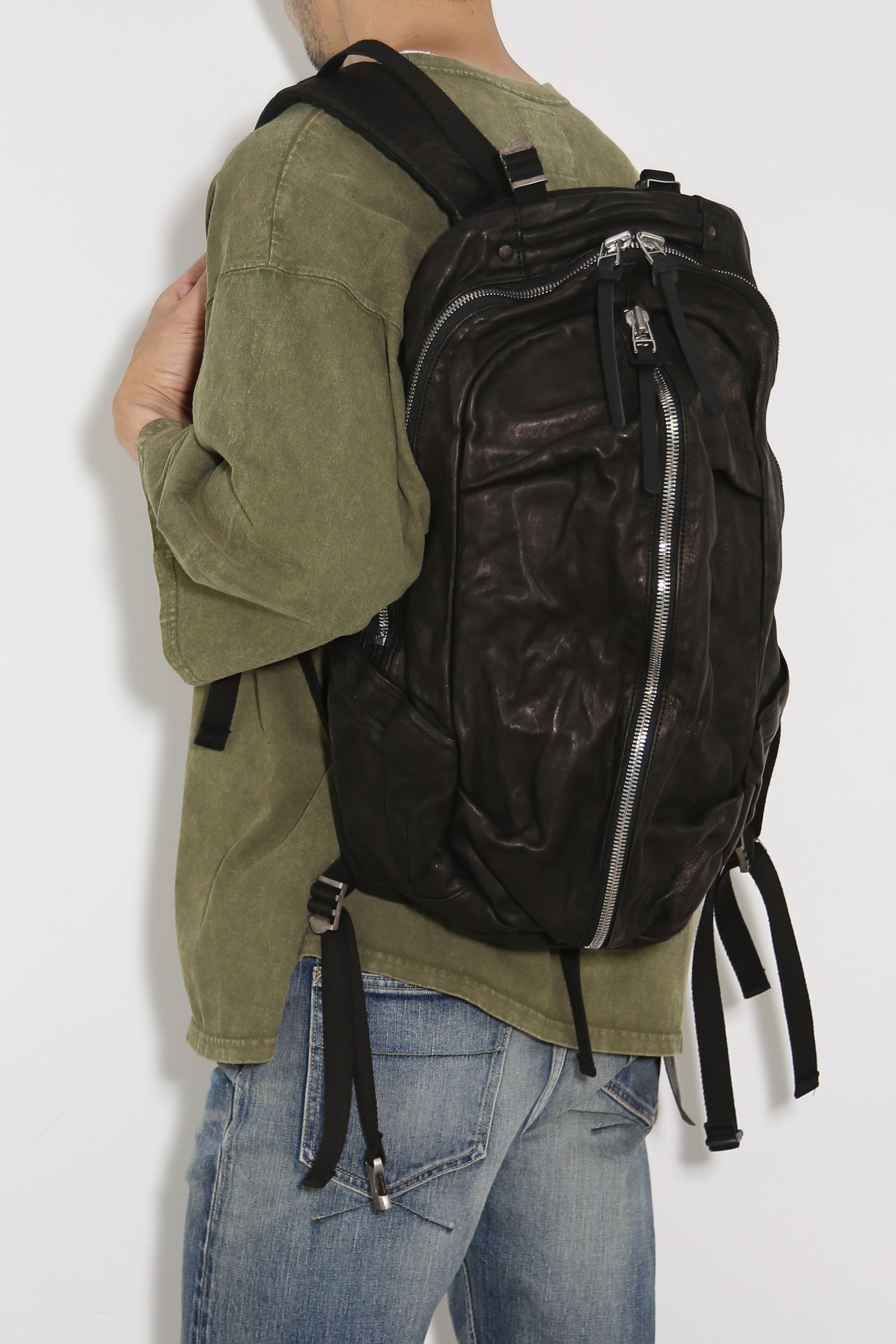 ISAMU KATAYAMA BACKLASH - ITALY SHOULDER GARMENT-DYED BACKPACK