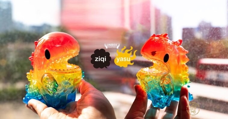 RAINBOW ICE CREAM LITTLE DINO and RAINBOW MONONOKE Editon By Ziqi