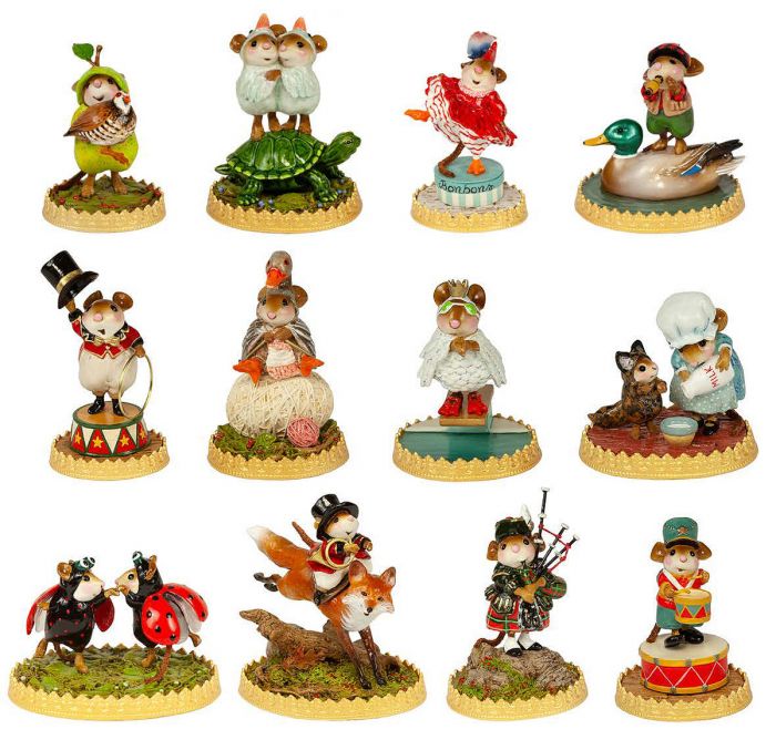 Twelve Days Of Christmas Matching Numbered Set by Wee Forest Folk