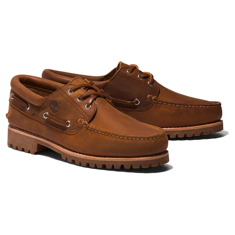 Timberland Authentics 3 Eye Classic Lug boat shoes Brown| Dressinn