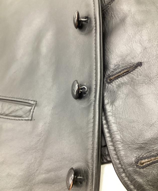 中古・古着通販】Schott (ショット) レザーベスト 424V ブラック