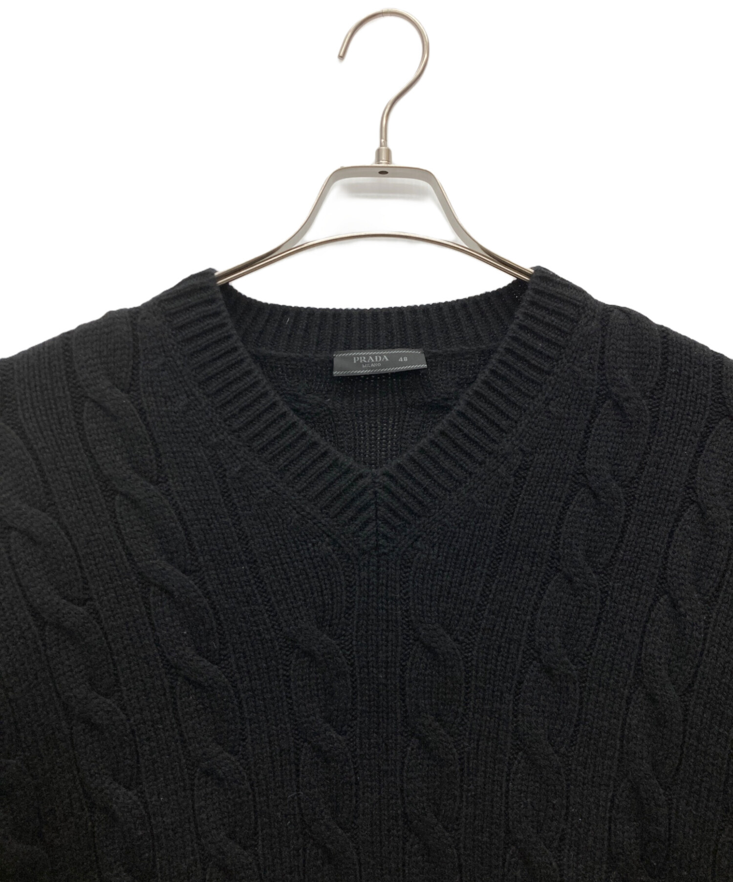 中古・古着通販】PRADA (プラダ) カシミヤケーブルニット 22AW