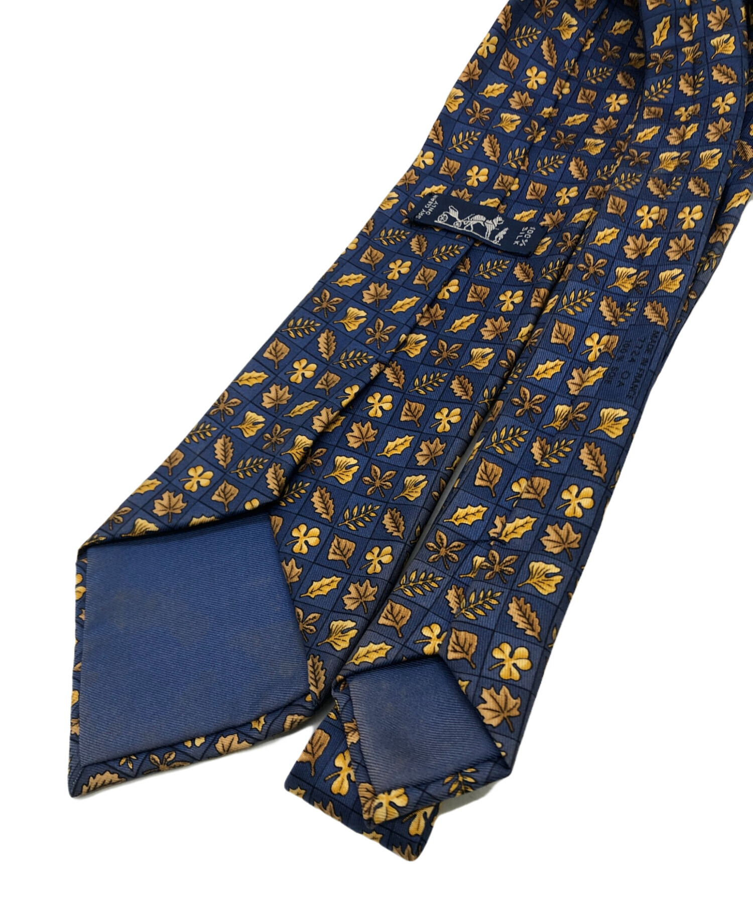 中古・古着通販】HERMES (エルメス) ネクタイ ネイビー サイズ:フリー