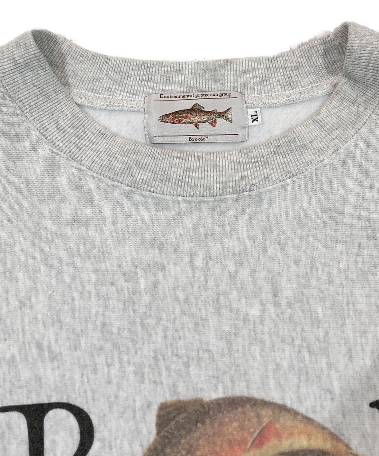 中古・古着通販】brook (ブルック) フィッシュプリントスウェット