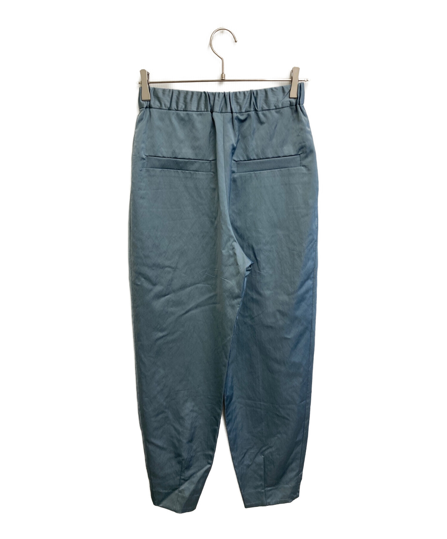 中古・古着通販】LOHEN (ローヘン) 2タックサテンパンツ ブルー サイズ