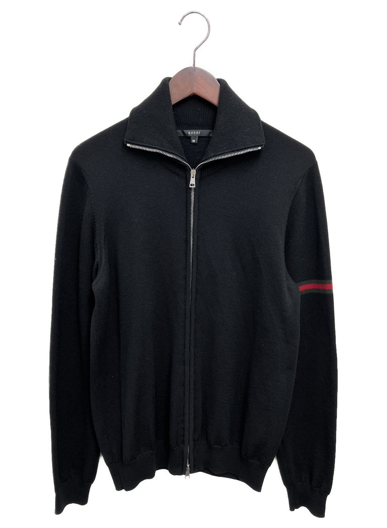 中古・古着通販】GUCCI (グッチ) シェリーラインジップアップニット