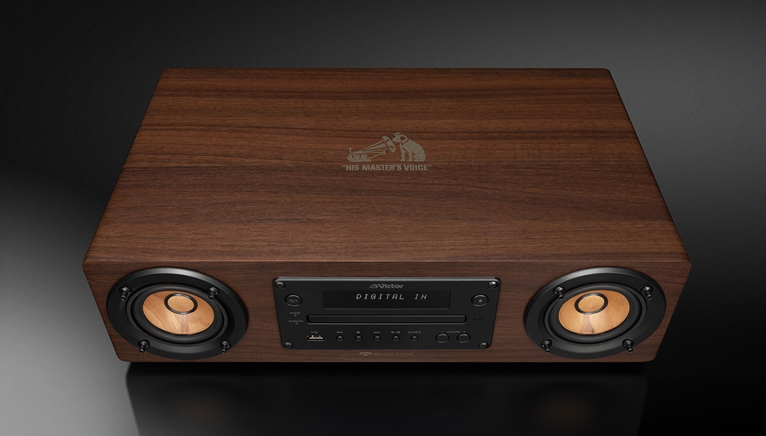 Victor WOOD CONE ミニコンポ EX-D6 JVC Victor WOOD CONE Compact