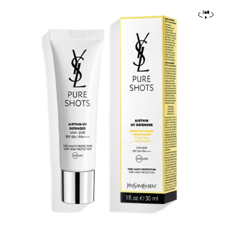 PROTECT WITH PURE SHOTS AIRTHIN UV DEFENDER BY YSL BEAUTY