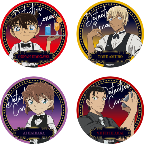 名探偵コナン ちょいデカグリッター缶バッジ バーテンダー│あそび