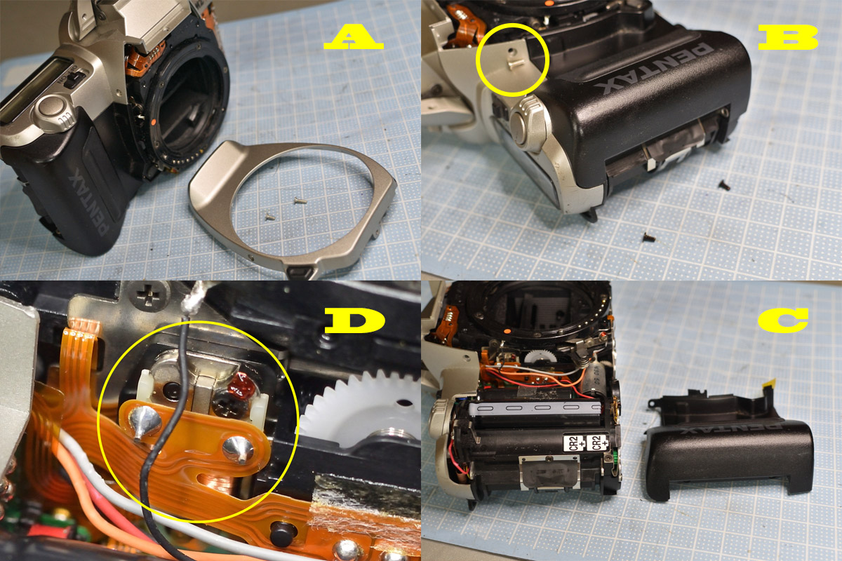 ペンタックス K-S1 撮影画像が真っ暗になる黒死病の修理 | ヨッシーハイム