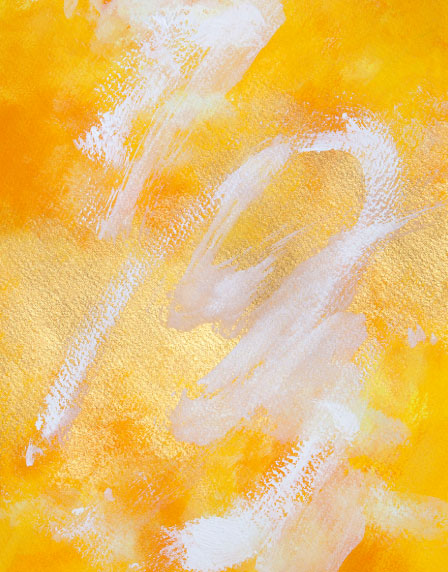 筆遊び金×黄|a219|【ギャラリー笑夢】イメージ画.風水画.出産祝い.新築