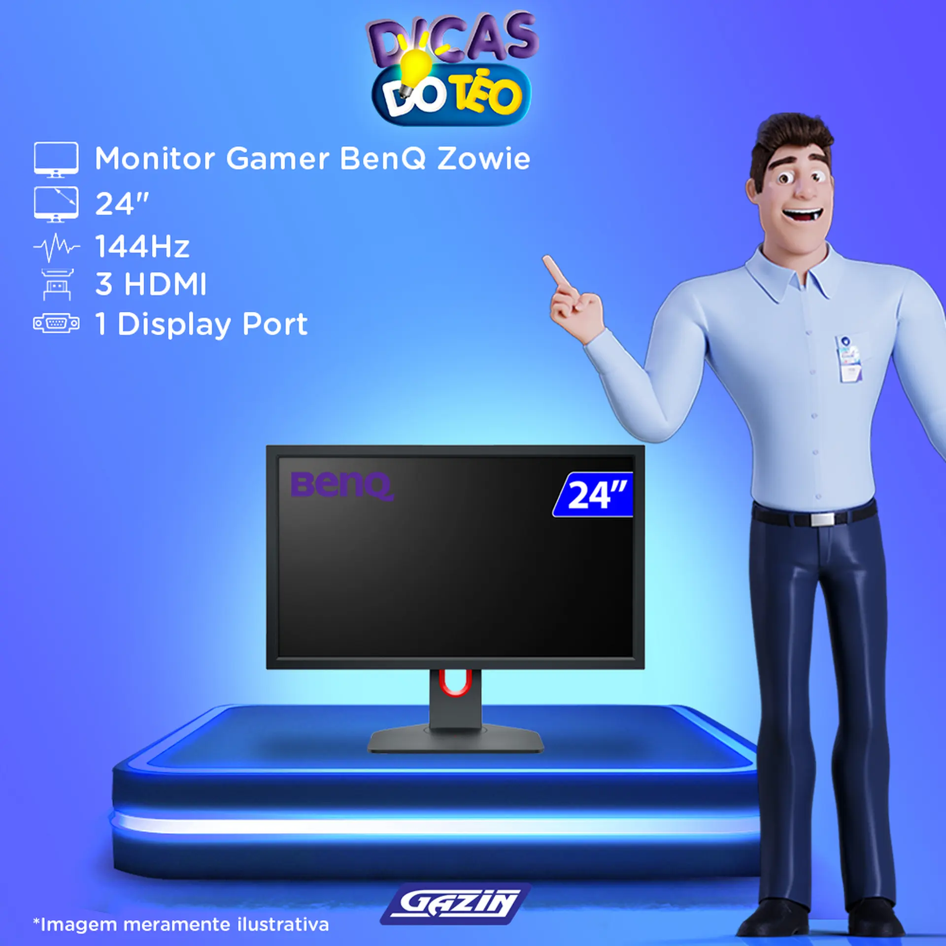 Monitor Gamer BenQ Zowie LED 24