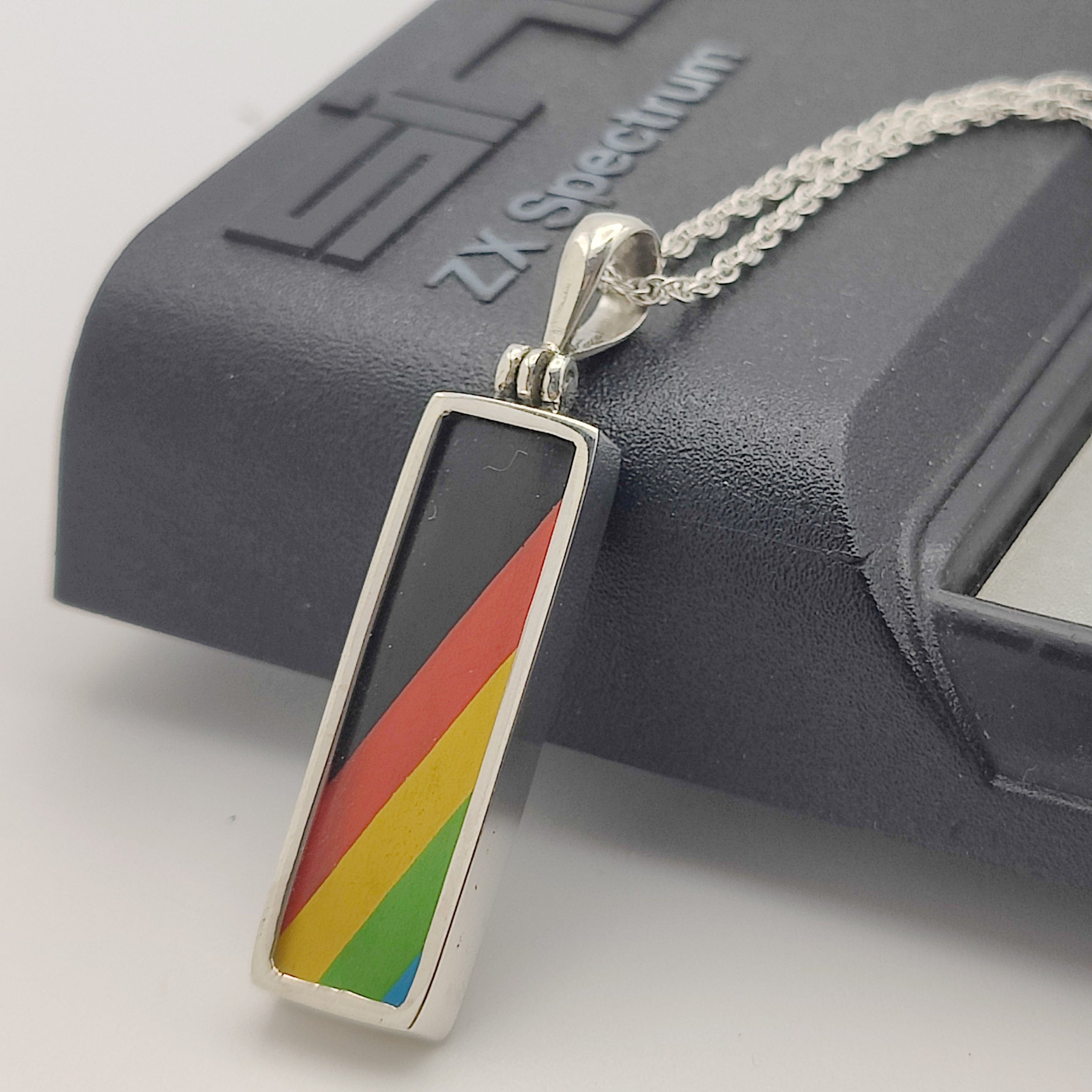 ZX Spectrum Computer Pendant | Upcycled Keyboard | Gaming Gift