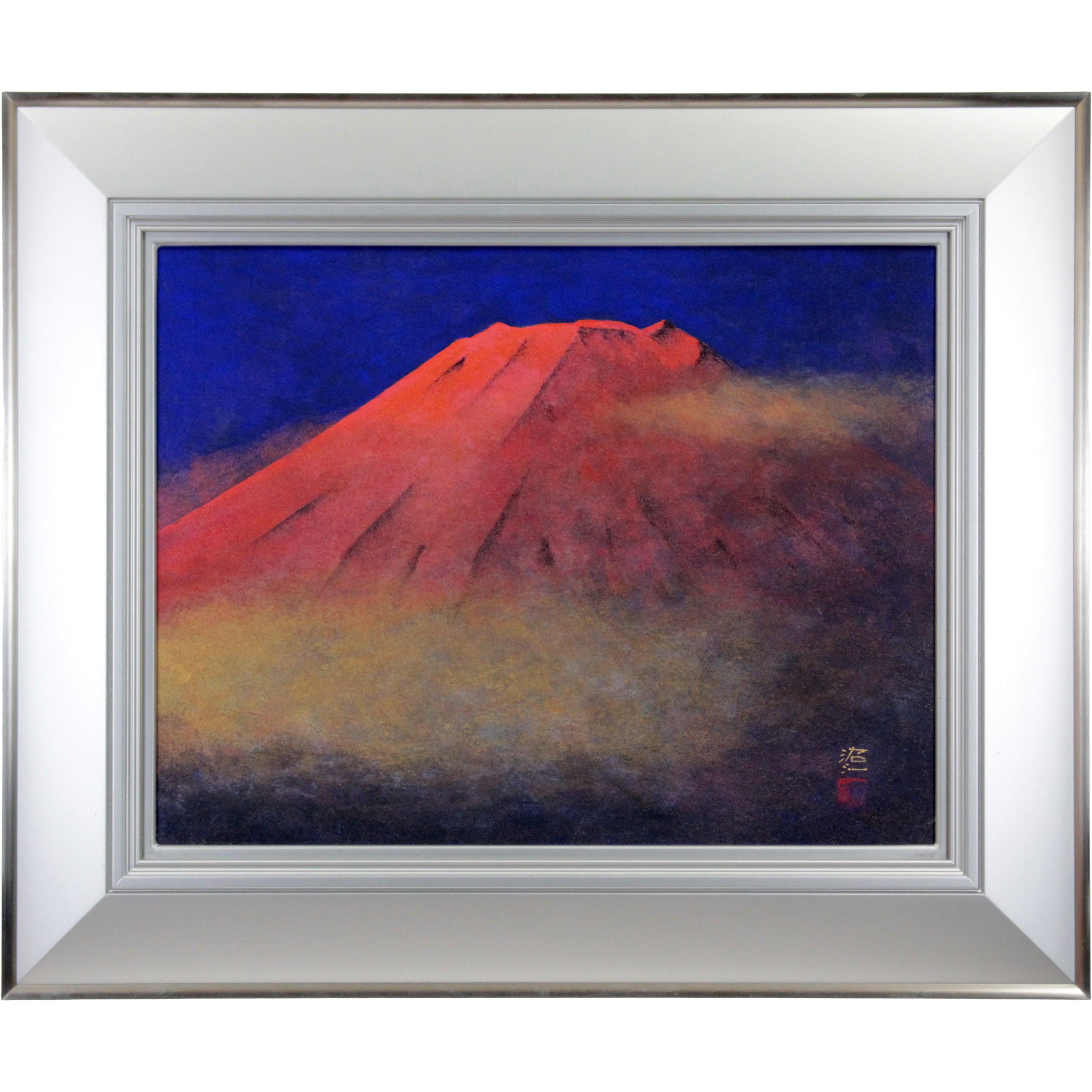 佐藤昭三 『赤富士』 日本画 - 北海道画廊