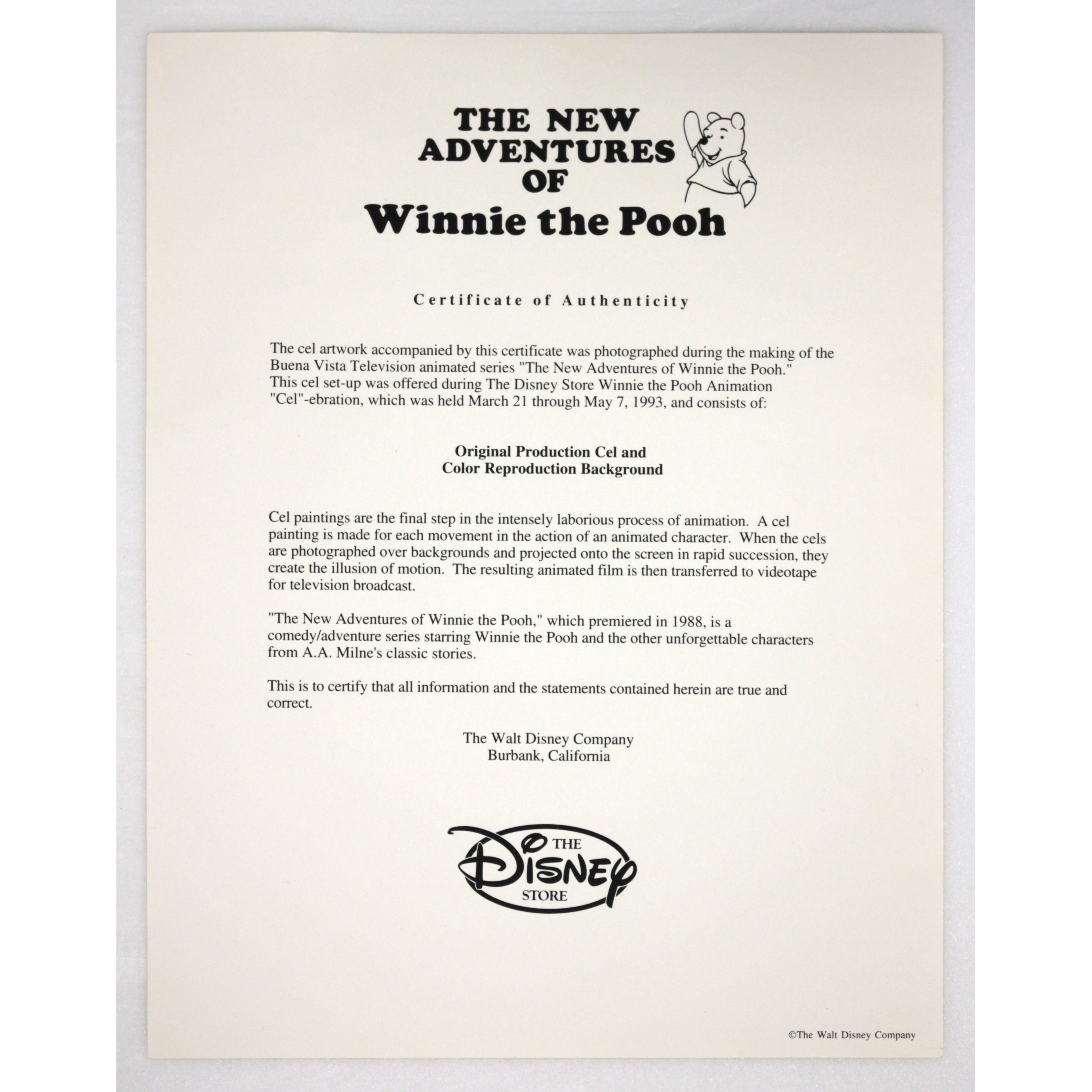 ディズニー 『新くまのプーさん オリジナルセル画』 - 北海道画廊