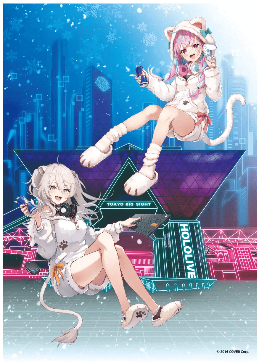 湊あくあ」「獅白ぼたん」のローソン限定レッドブルコラボキャンペーン