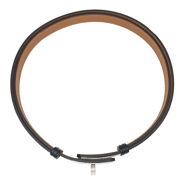 エルメス HERMES ベルト ケリー 18 ブラック×ゴールド ヴォーエプソン