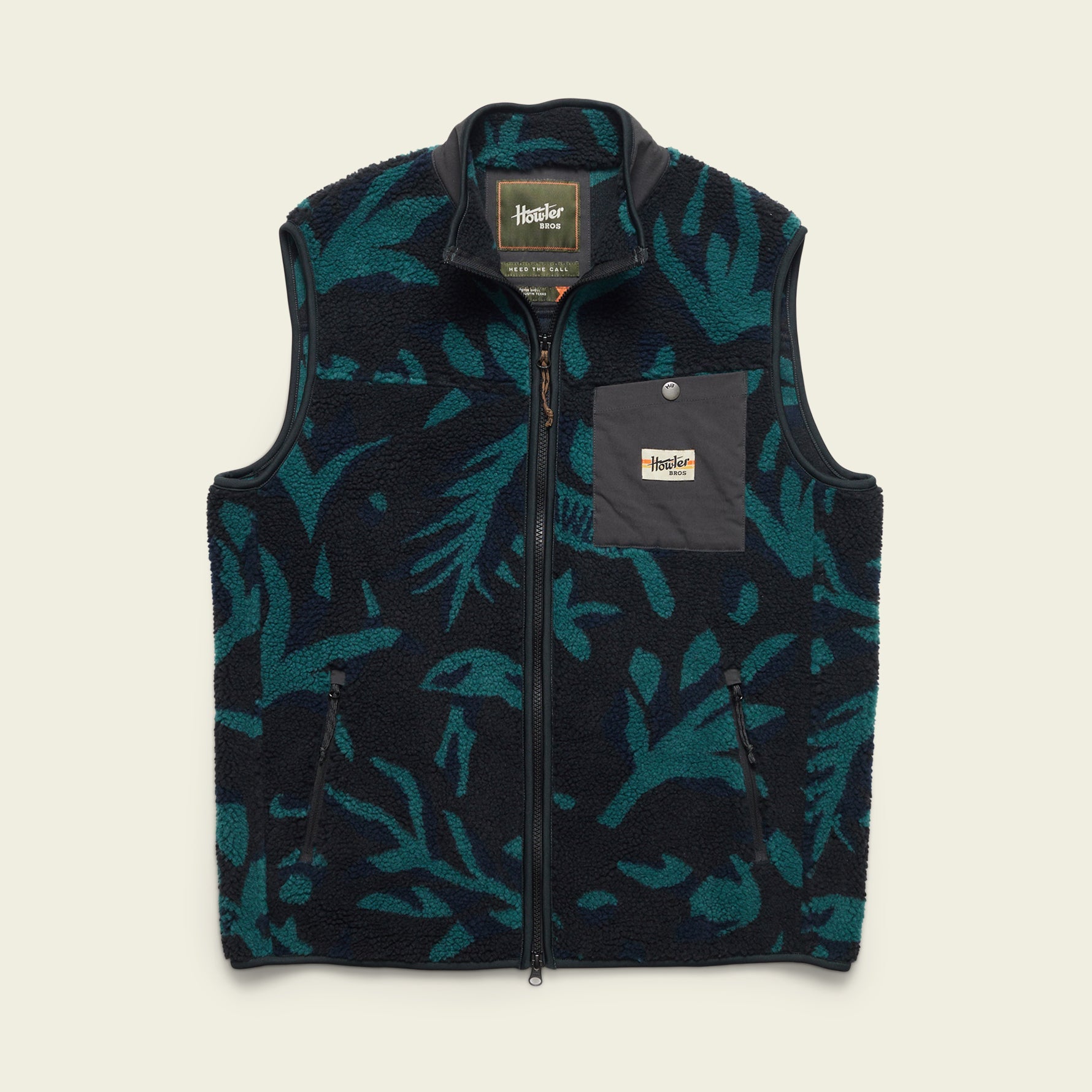 Chisos Fleece Vest - Forgotten Forest : Antique Black – HOWLER