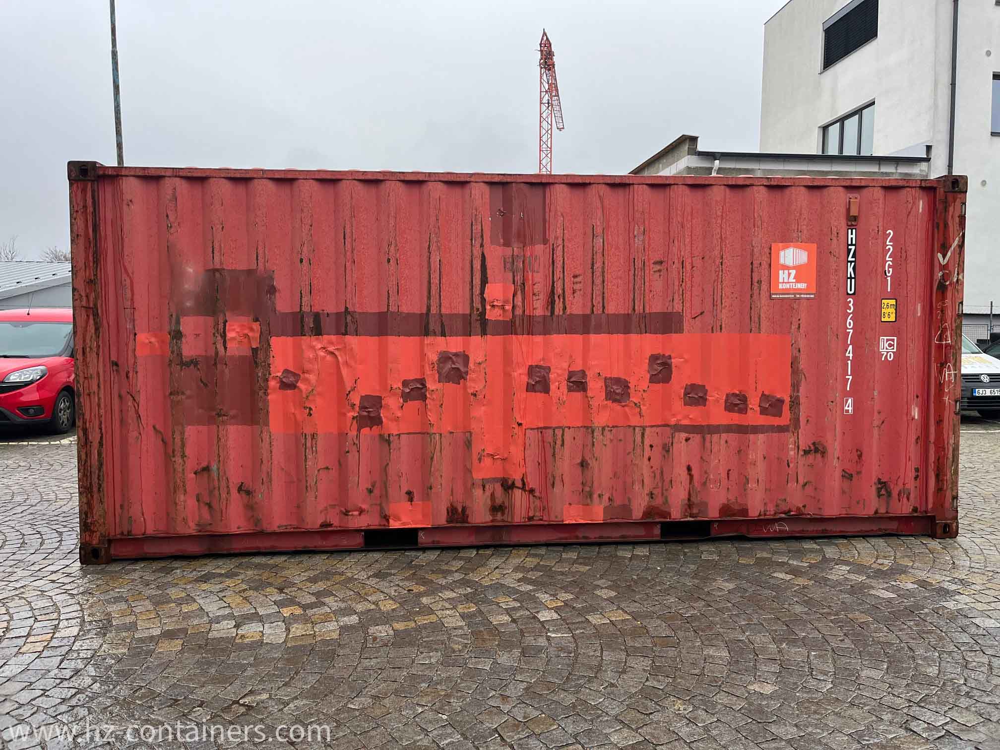 廃棄海上コンテナ – 20フィート AS IS 10, HZKU 367 417-4 - HZ