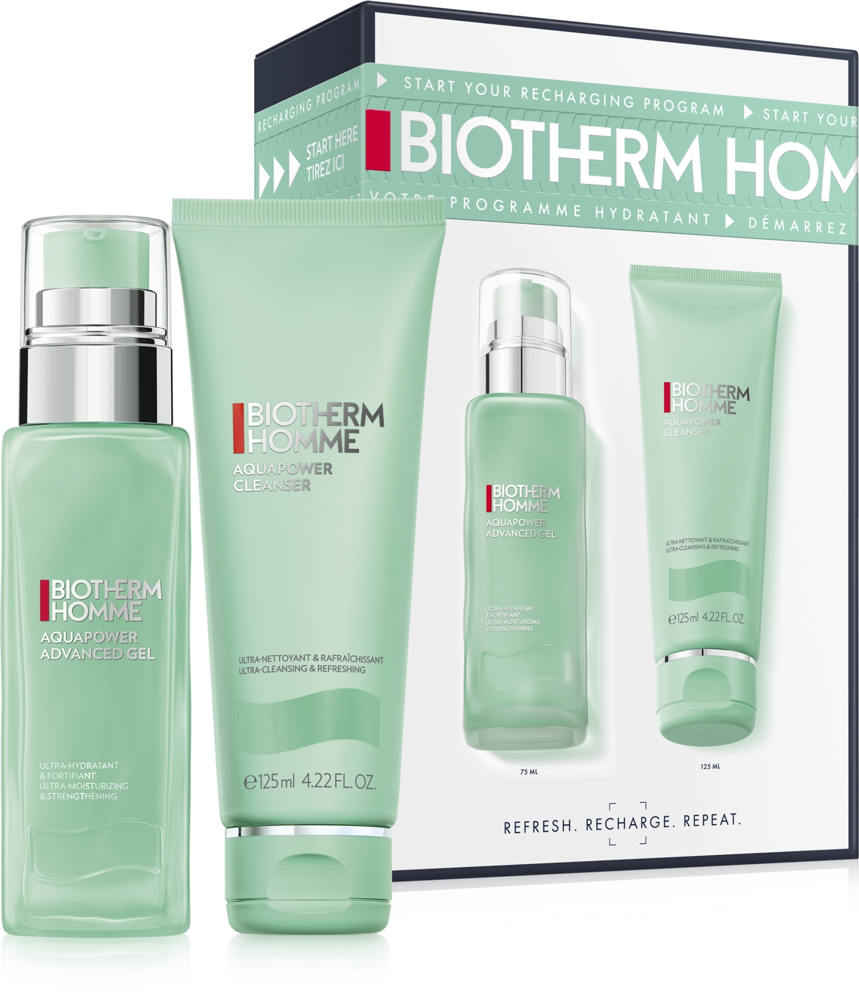 Biotherm Homme Aquapower (f/cleanser/125 ml + f/gel/75 ml