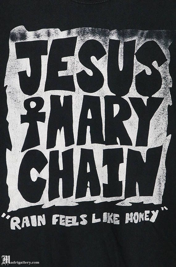 The Jesus and Mary Chain T-shirt, Vintage Rare Black Tee Shirt